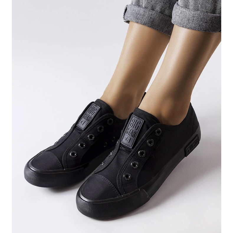 Fekete bebújós tornacipő a Big Star LL274161-től 1