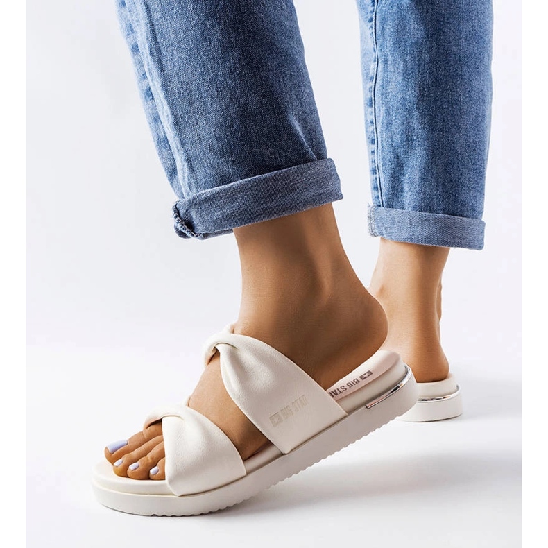 Big Star LL274A121 fehér papucs 2