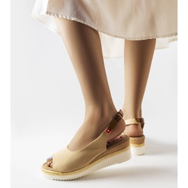 Big Star bézs ékszandál JJ276049 1