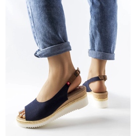 Sötétkék ékszandál Big Star JJ276046 1