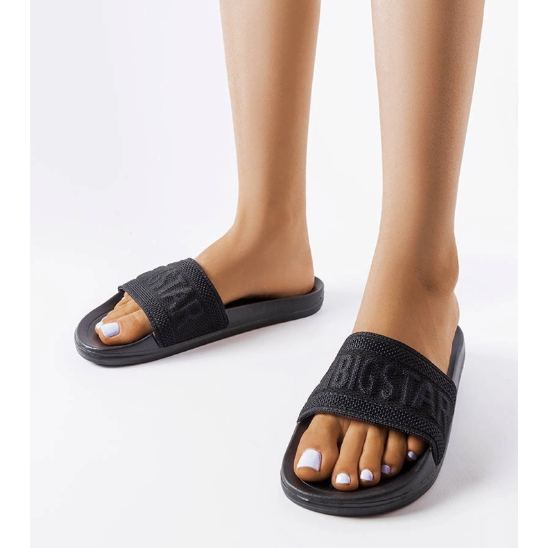 Big Star fekete papucs LL274A158 1