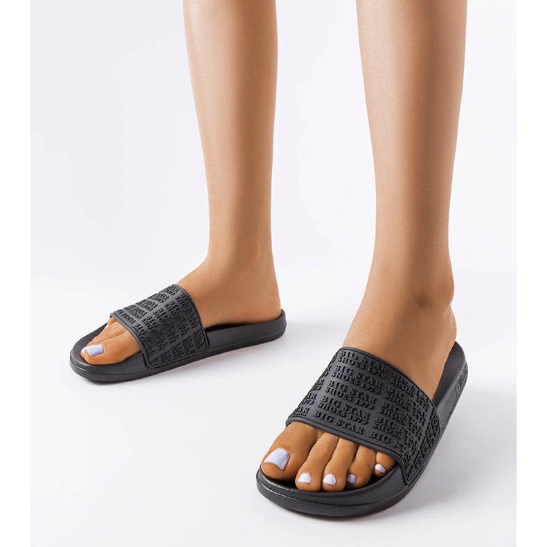 Big Star fekete papucs LL274A147 1