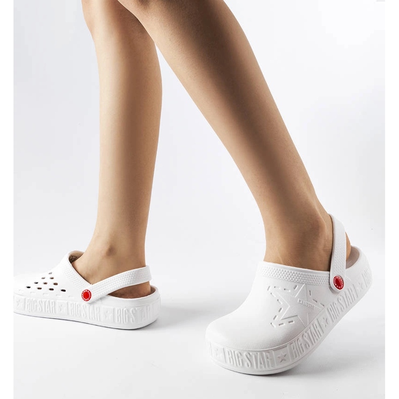 Big Star II275003 fehér papucs 2