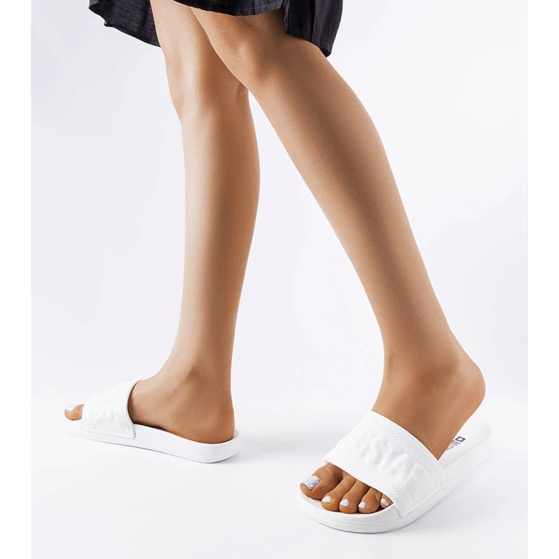 Big Star LL274A159 fehér papucs 1 Big Star LL274A159 fehér papucs 1