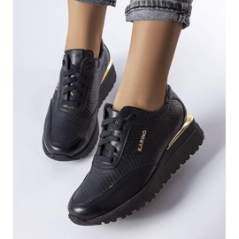 Karino fekete bőr tornacipő 1