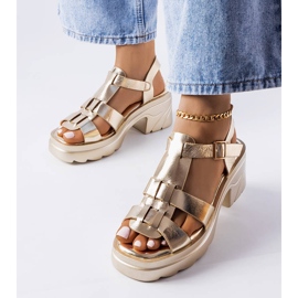 BM Sunset arany tűsarkú szandál aranysárga 1 BM Sunset arany tűsarkú szandál aranysárga 1