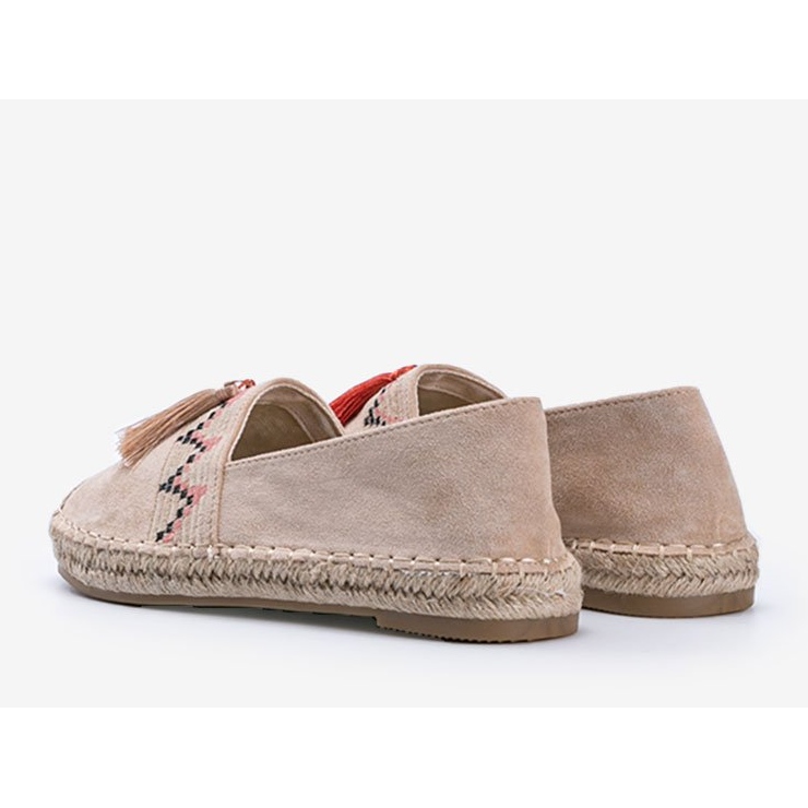 Bézs espadrilles Alyana rojtokkal 2