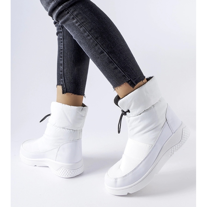 Jensen fehér női hőszigetelt hócsizma 1