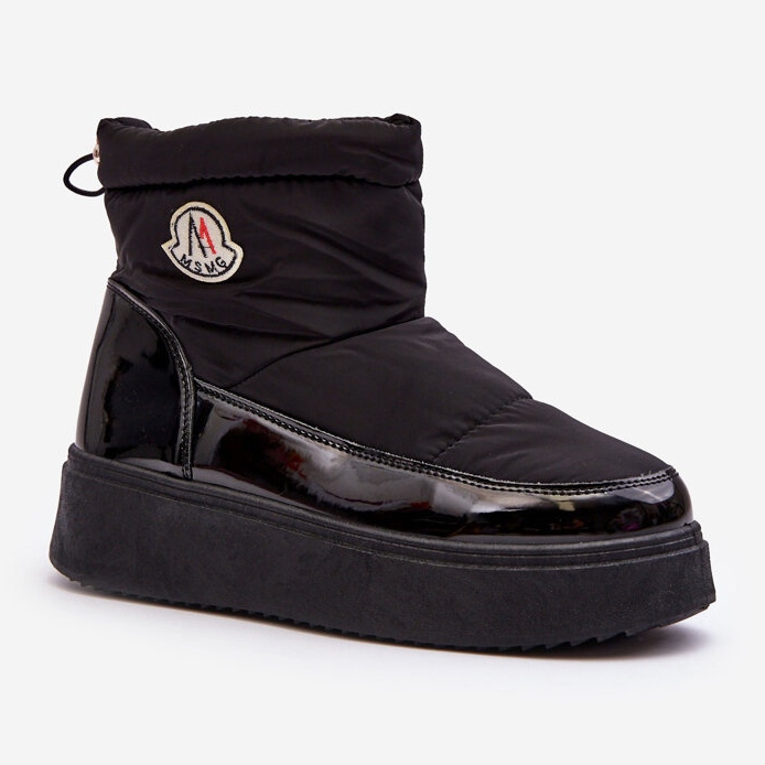 Női Platform Slip-On Snow Boots Black Gattea fekete 1