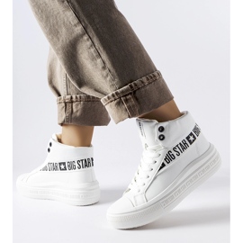 Fehér szigetelt tornacipő Big Star MM274009 1