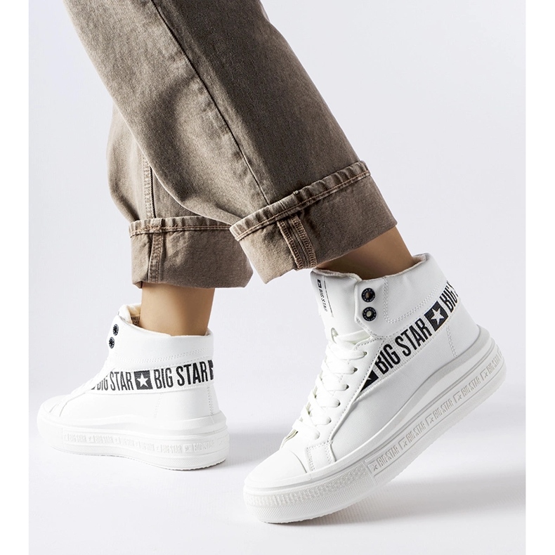 Fehér szigetelt tornacipő Big Star MM274009 1