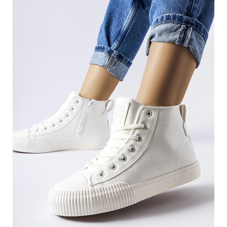 Fehér szigetelt tornacipő Big Star MM274017 1