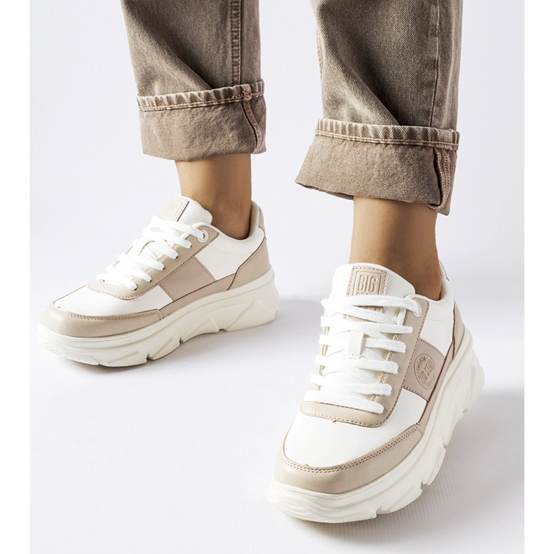 White Big Star MM274500 tornacipő bézs 1