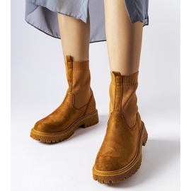 Barna öko-velúr csizma Big Star MM274541 1