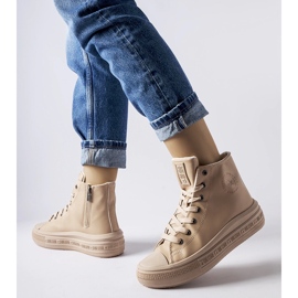 Bézs színű szigetelt tornacipő Big Star MM274022 1