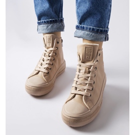 Bézs színű szigetelt tornacipő Big Star MM274022 2