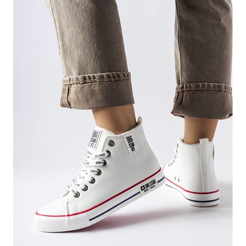 Fehér szigetelt tornacipő Big Star KK274597 1