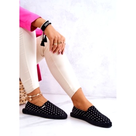 Női espadrillák pöttyös Big Star JJ274867 fekete 3