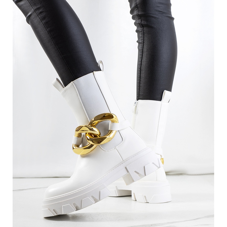 Fehér Croydon csizma 1