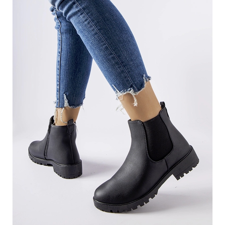 Fekete szigetelt Sabre csizma 1