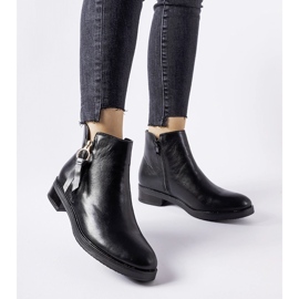 Fekete szigetelt klasszikus Corciano bokacsizma 1