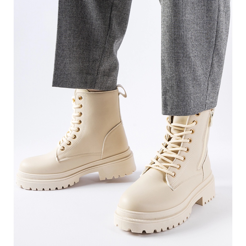 Evento Bézs színű hőszigetelt Ali csizma 2