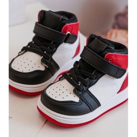 Magas gyerek sportcipő fehér és piros Teredite 2