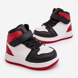 Magas gyerek sportcipő fehér és piros Teredite 1