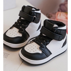 Magas gyerek sportcipő fehér és fekete Teredite 1