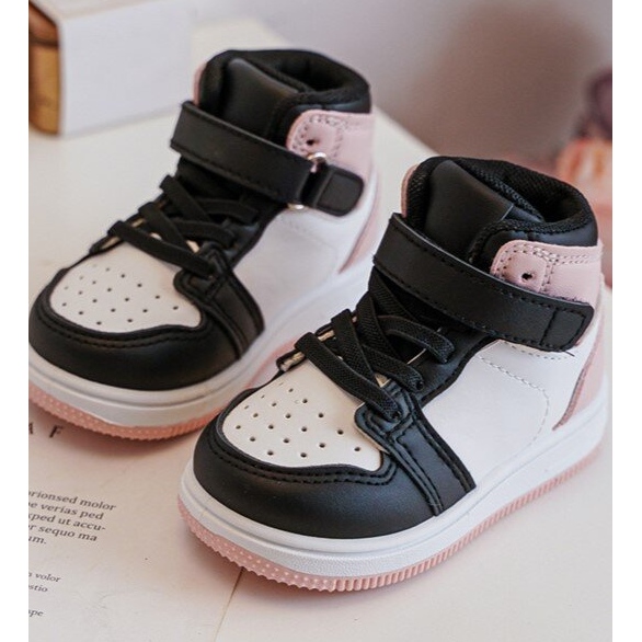 Magas gyerek sportcipő fehér és rózsaszín Teredit 2