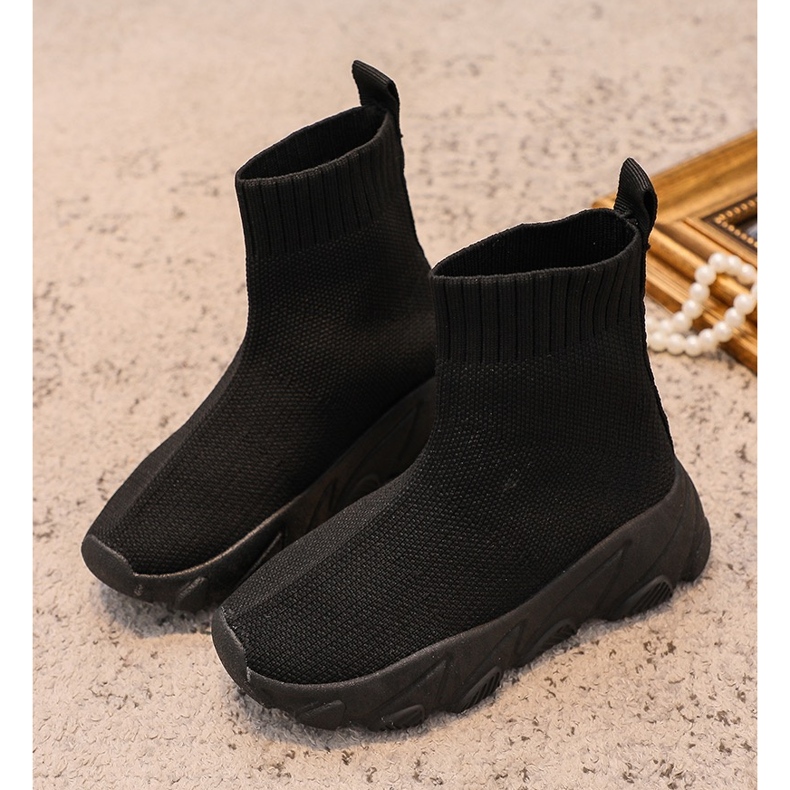 Fekete Zaelin sportzoknis gyerekcipő 1