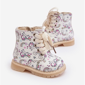 Szigetelt, cipzáras gyerek bokacsizma, Beige Dolida bézs 1