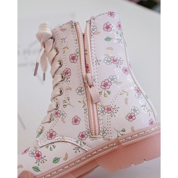 Szigetelt gyerek bokacsizma cipzárral, rózsaszín Dolida 1