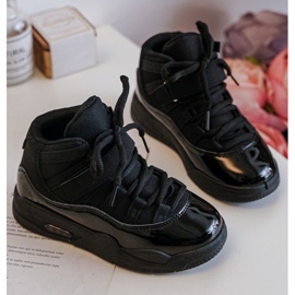 Fűzős gyerekcipő Fekete Darina 2