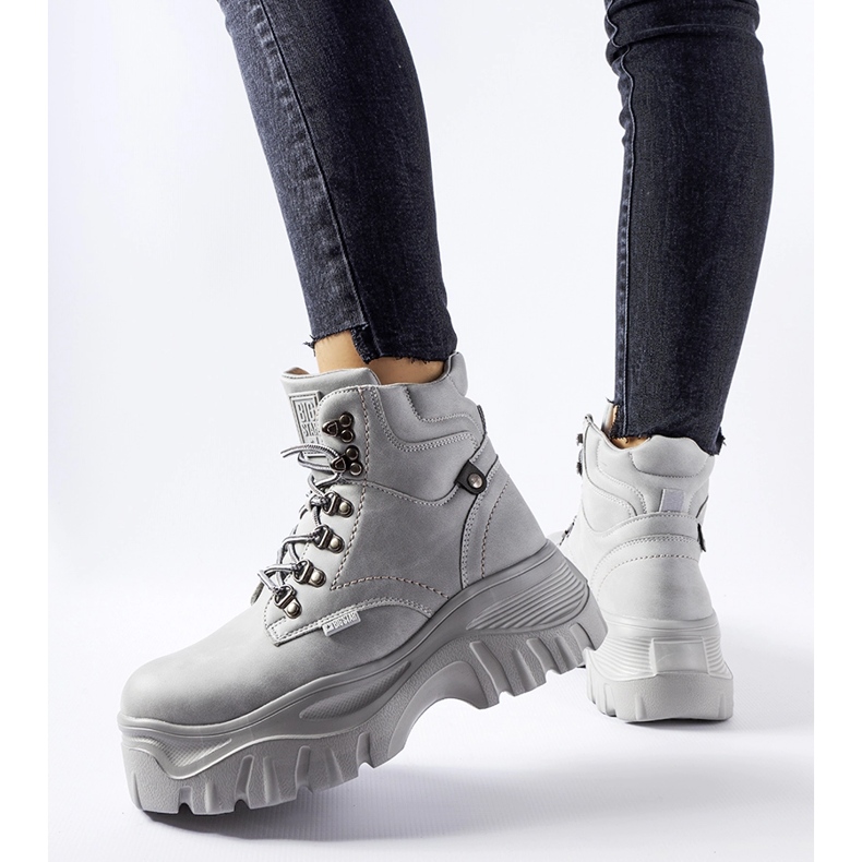 Szürke Big Star csizma KK274367 1