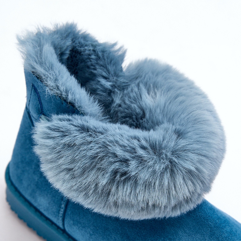 PS1 Hőszigetelt női hócsizma díszítéssel, kék Siriol 2