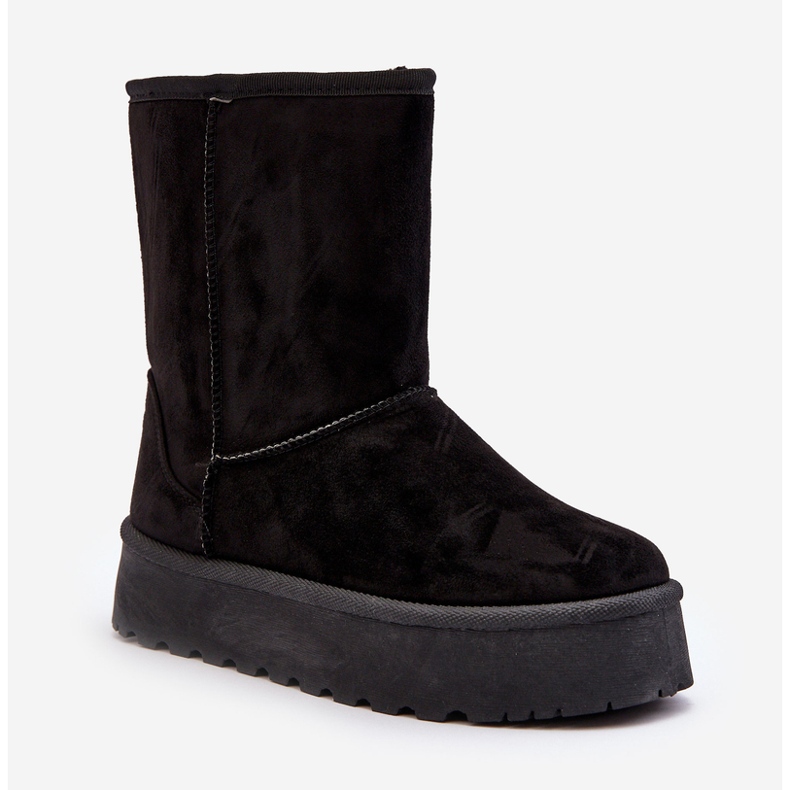 PS1 Fekete Abrams női szőrme szigetelt hócsizma 1