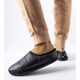 Fekete szigetelt papucs Big Star KK274604 1