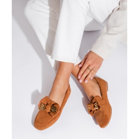 Shelovet női barna velúr mokaszinok 1