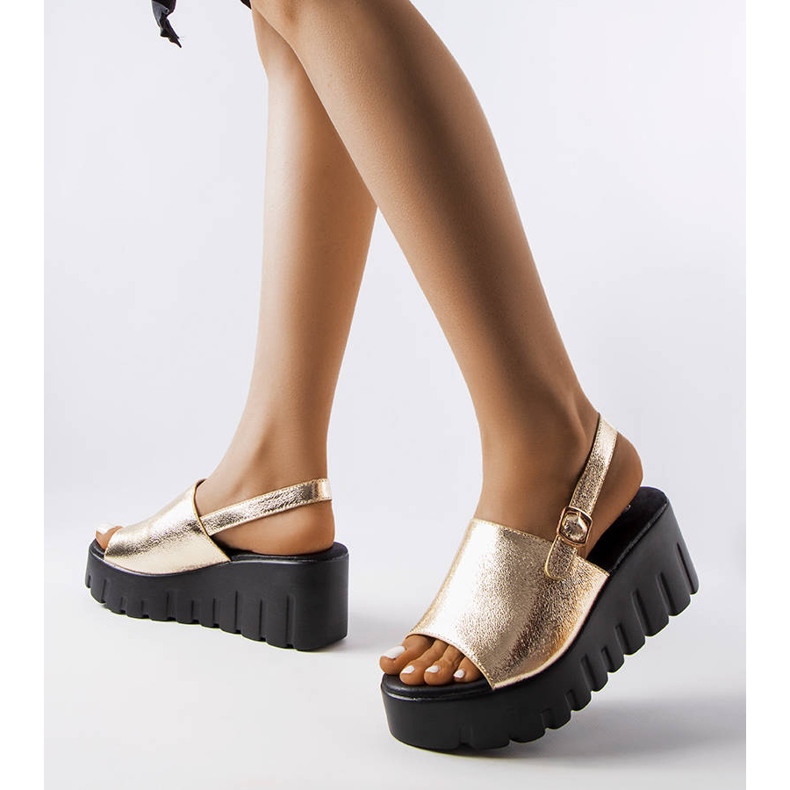 Arany női Berfin ékszandál aranysárga 1 Arany női Berfin ékszandál aranysárga 1