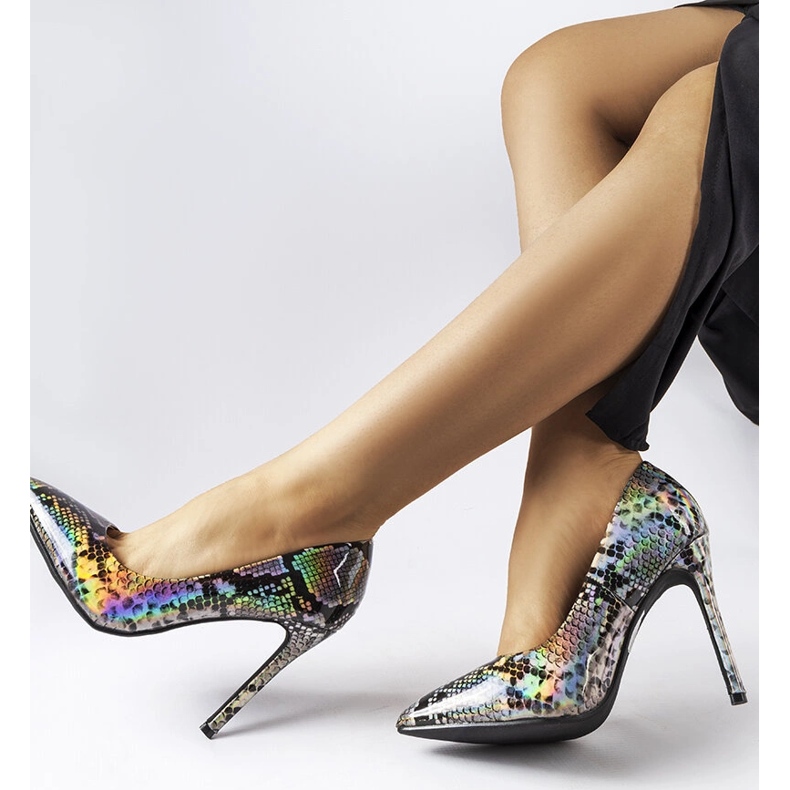 Ella ezüst lakkozott sarok 1