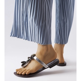 Zarattini ezüst elegáns papucs 1