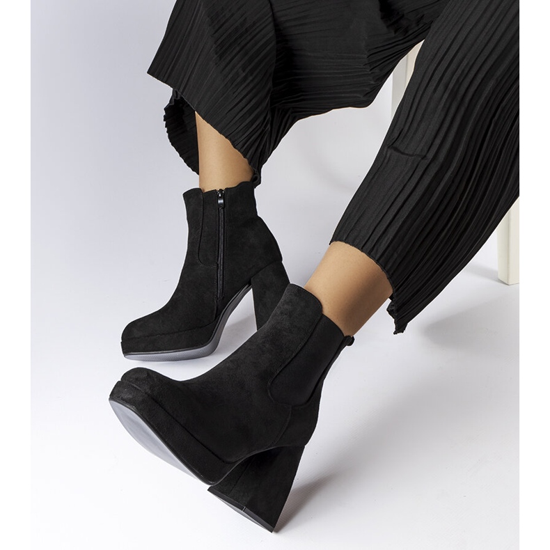 Province fekete öko-velúr csizma 1