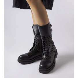 Fekete áttört Amarante munkások 1