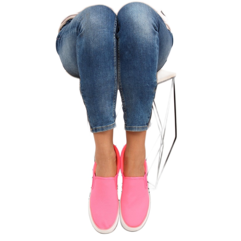 Sliponok dupla talpon GF-41 Fluorescent Red rózsaszín 1