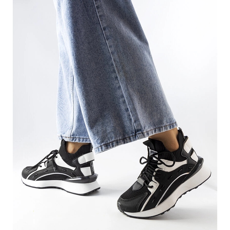 Inna Fekete-fehér stílusos cipők a Begins-től 1