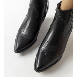 Klasszikus fekete cowboy csizma Gustavtól 1