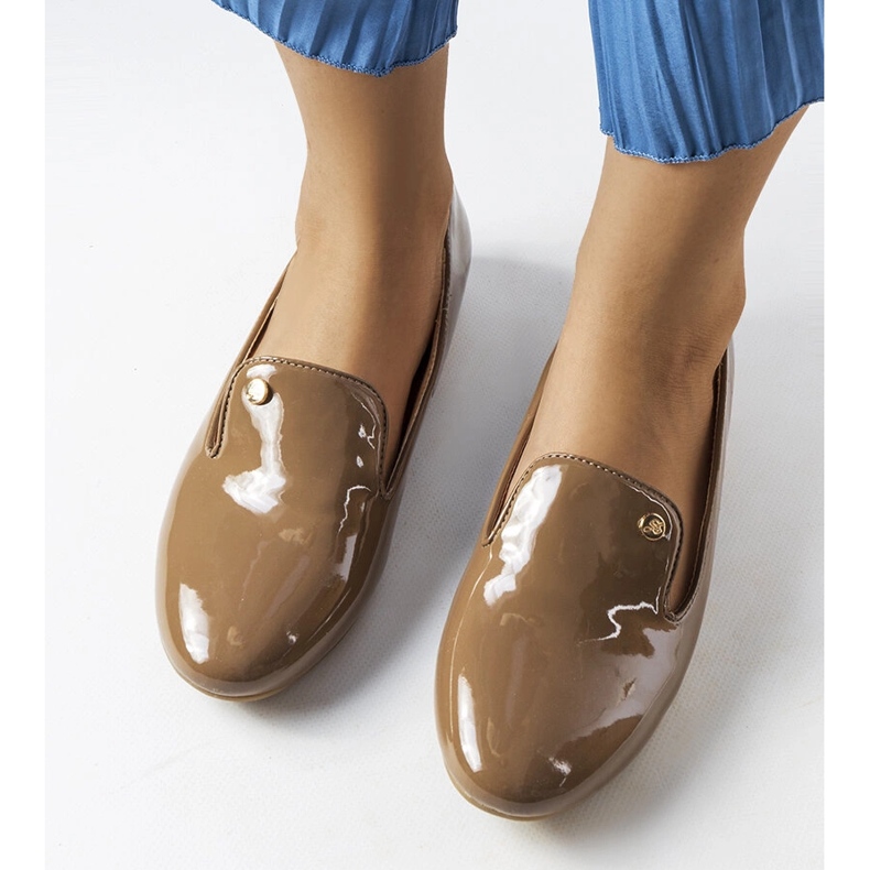 Barna lakkcipő Lang 1