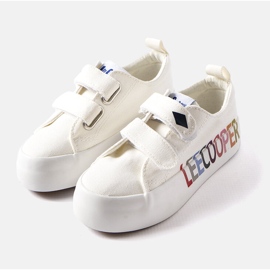 Lee Cooper Kids fehér tépőzáras tornacipő 1