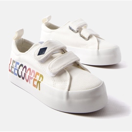 Lee Cooper Kids fehér tépőzáras tornacipő 2